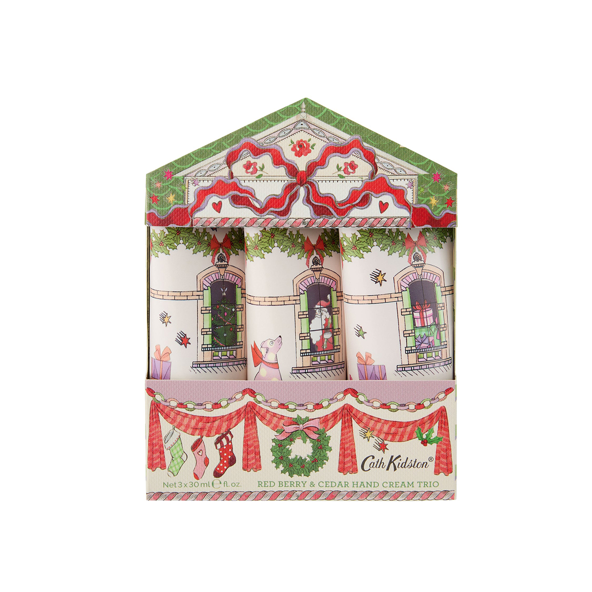 საახალწლო ხელის კრემი Cath Kidston 3 ცალი 30 მლ 7755 ჰესკოტი და აივორი - Heathcote & Ivory