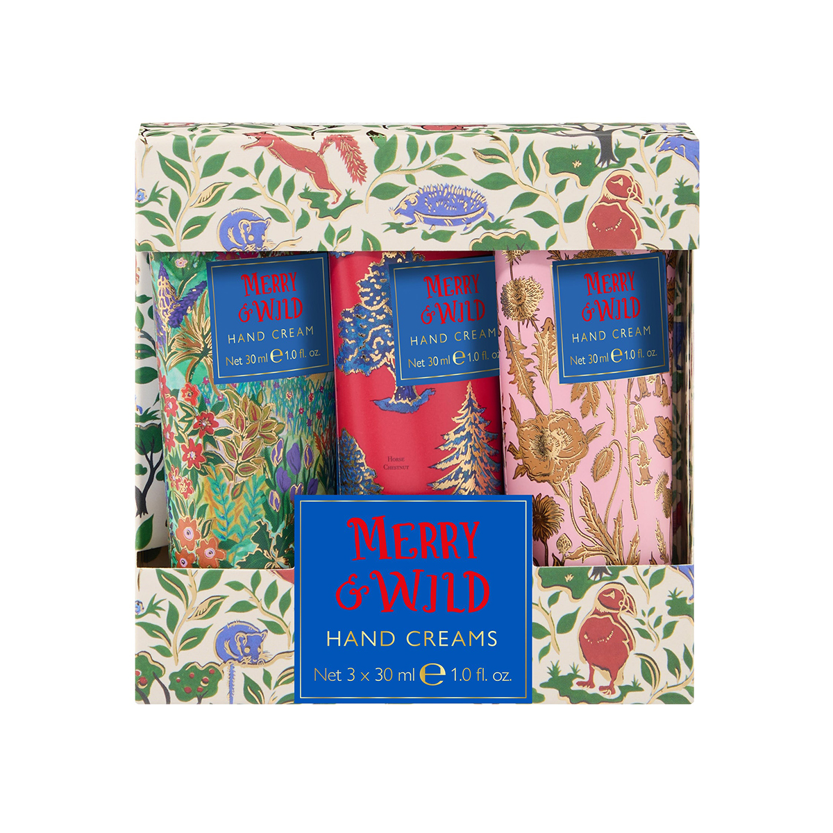 ხელის კრემი Merry and Wild 3 ცალი 30 მლ 8608 ჰესკოტი და აივორი - Heathcote & Ivory