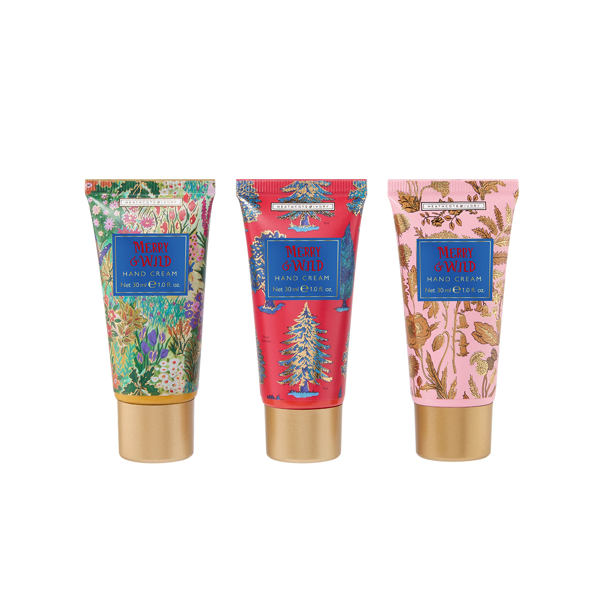 ხელის კრემი Merry and Wild 3 ცალი 30 მლ 8608 ჰესკოტი და აივორი - Heathcote & Ivory 2