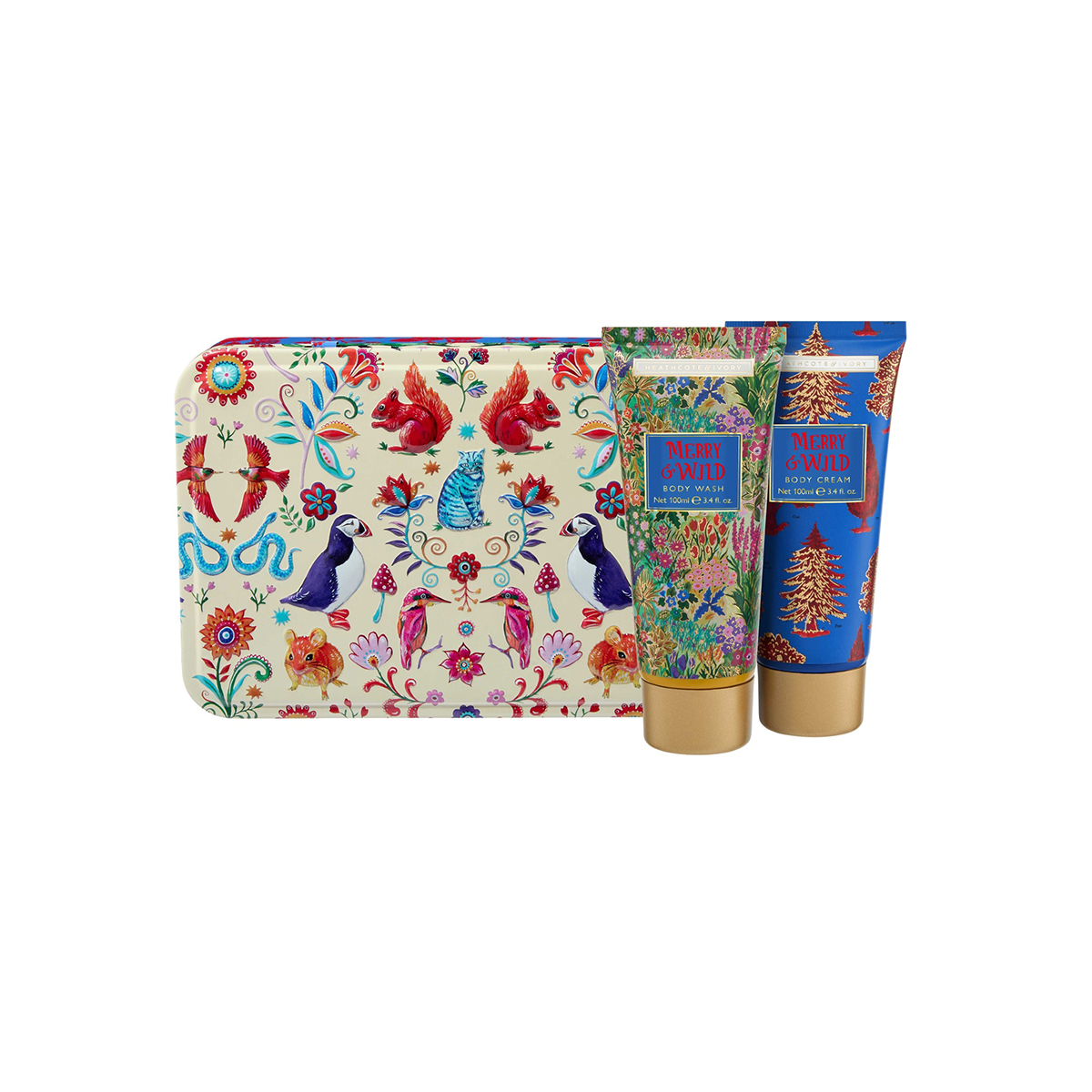 ტანის ნაკრები ყუთით Merry and Wild  100 მლ 8622 ჰესკოტი და აივორი - Heathcote & Ivory