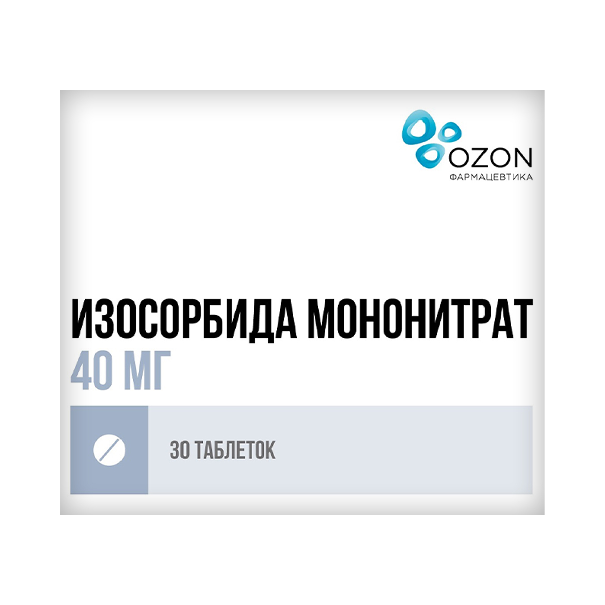 იზოსორბიდ მონონიტრატი - Isosorbide Mononitrate 40მგ 30 ტაბლეტი