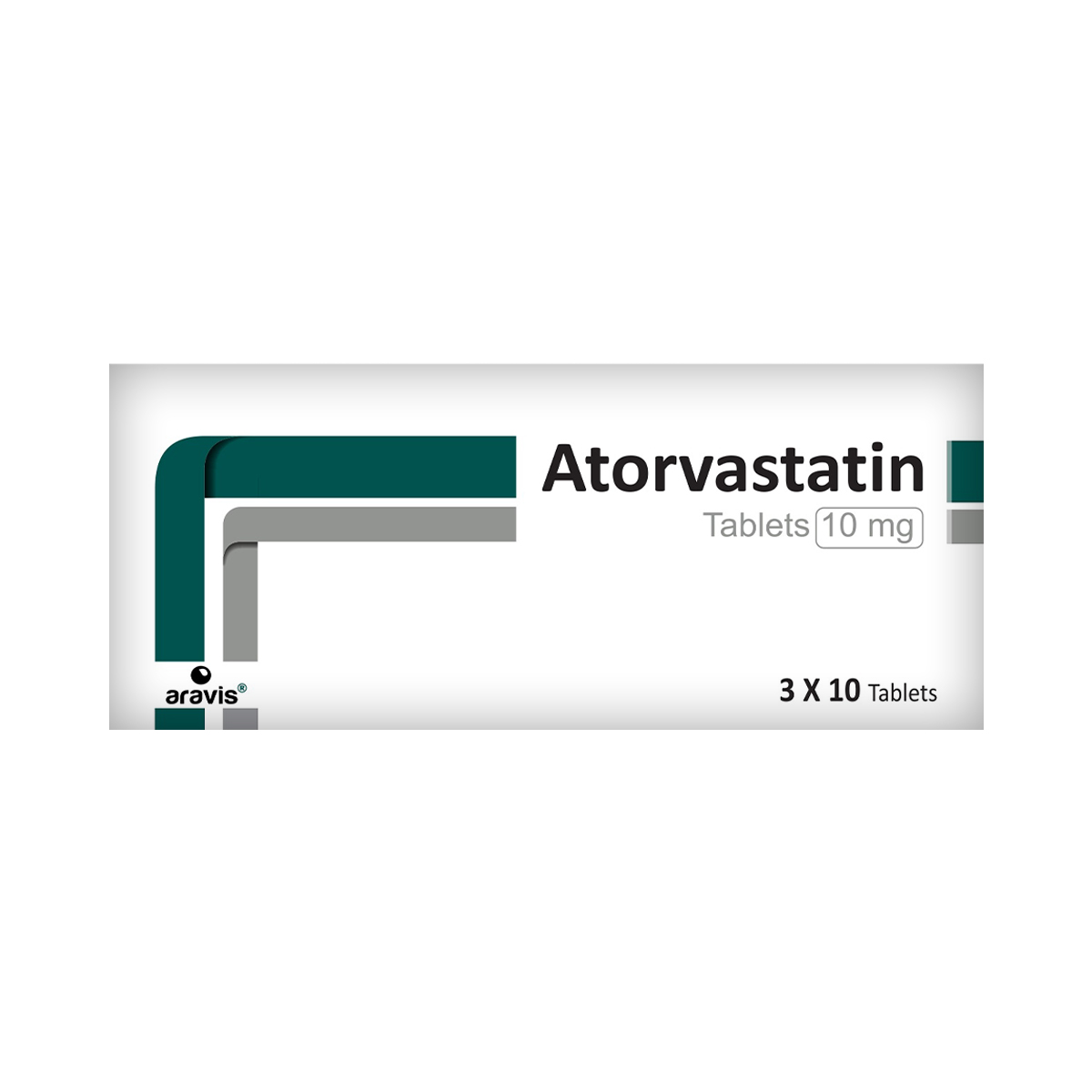 ატორვასტატინი - Atorvastatin 10 მგ 30 ტაბლეტი 