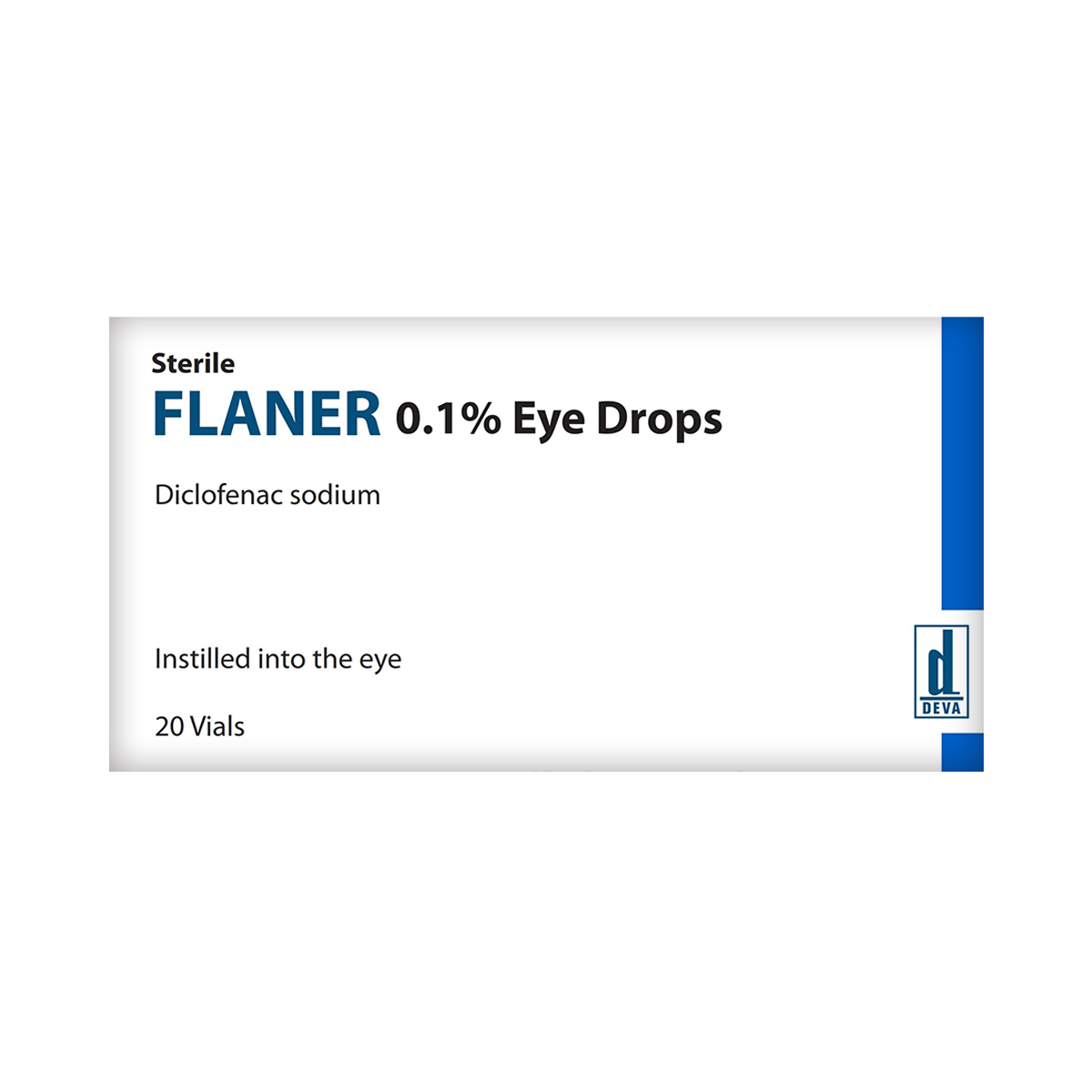 ფლანერი - Flaner თვალის წვეთები 0.1% 0.3 მლ 20 ცალი