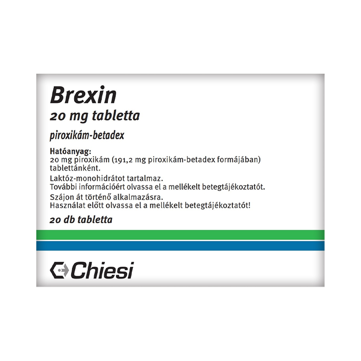 ბრექსინი - Brexin 20 მგ 20 ტაბლეტი