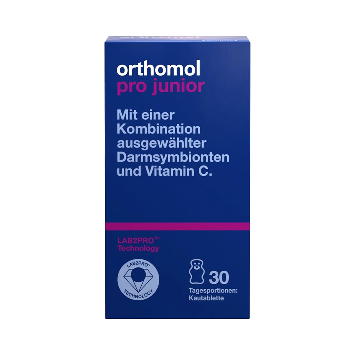 პრო ჯუნიორი საღეჭი 30 ტაბლეტი ორთომოლი - Orthomol