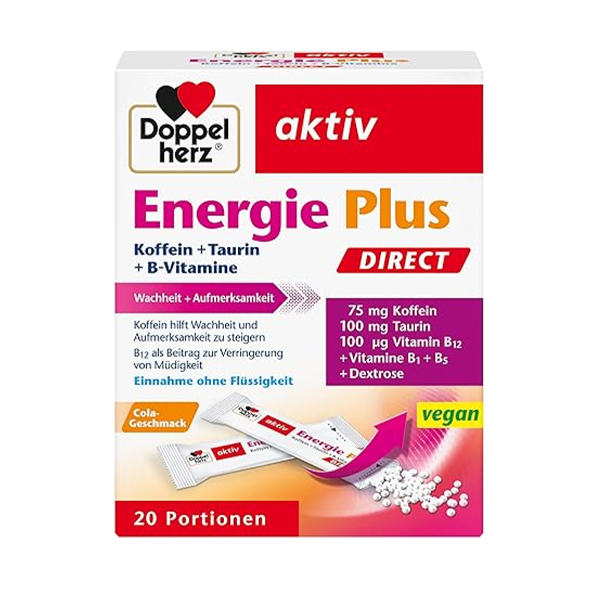 Doppelherz Aktiv - დოპელჰერც აქტივი ენერჯი+ 20 პაკეტი