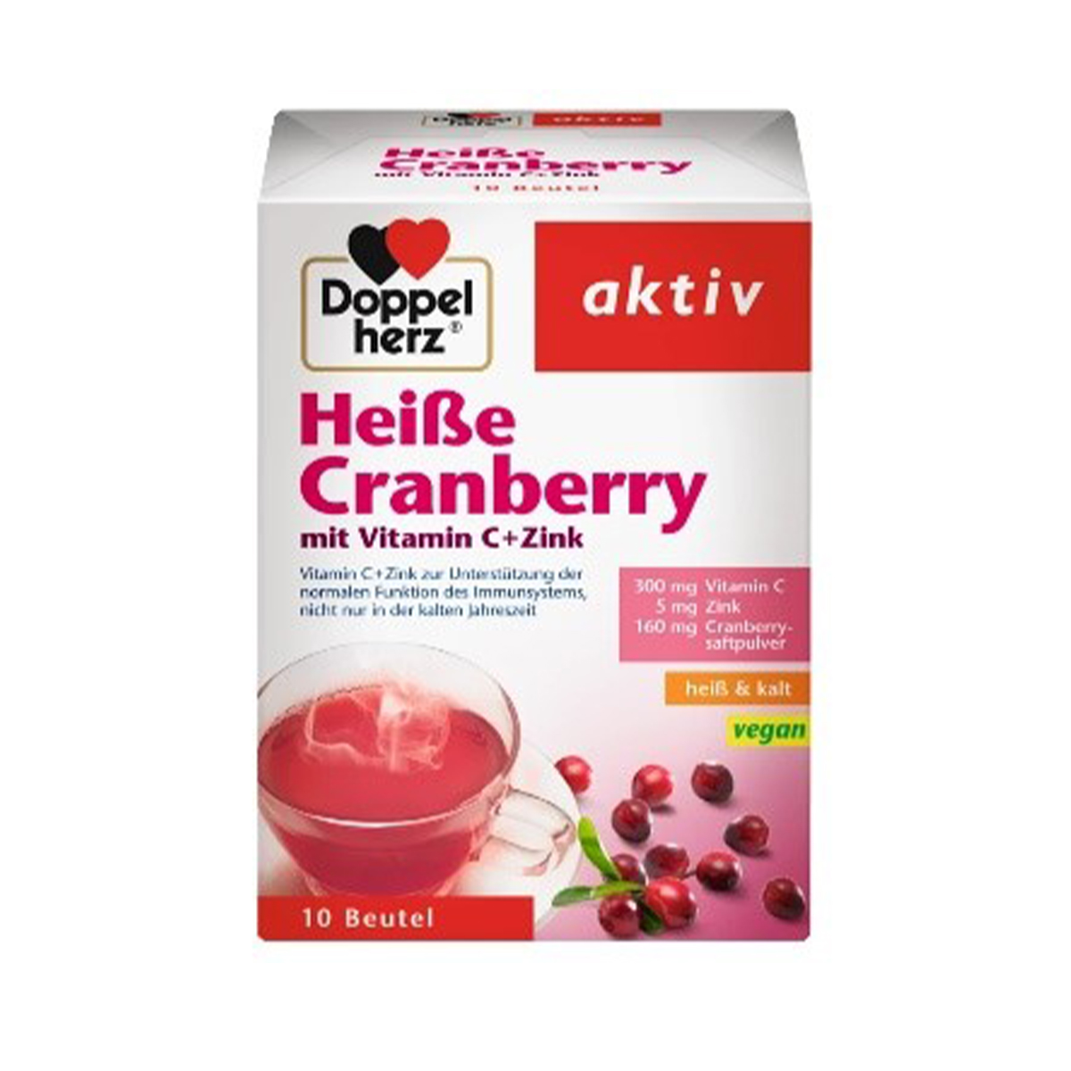 Doppelherz Aktiv - დოპელჰერც აქტივი ჩაი შტოში ვიტამინი C და Zn 10 პაკეტი