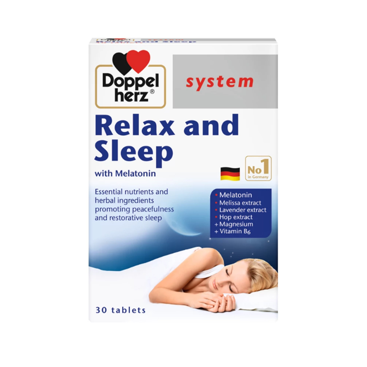 Doppelherz System - დოპელჰერც სისტემი რელაქს და ძილი 30 ტაბლეტი