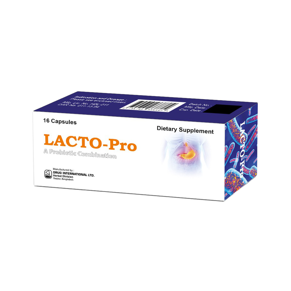 ლაქტო-პრო - Lacto-pro 16 კაფსულა