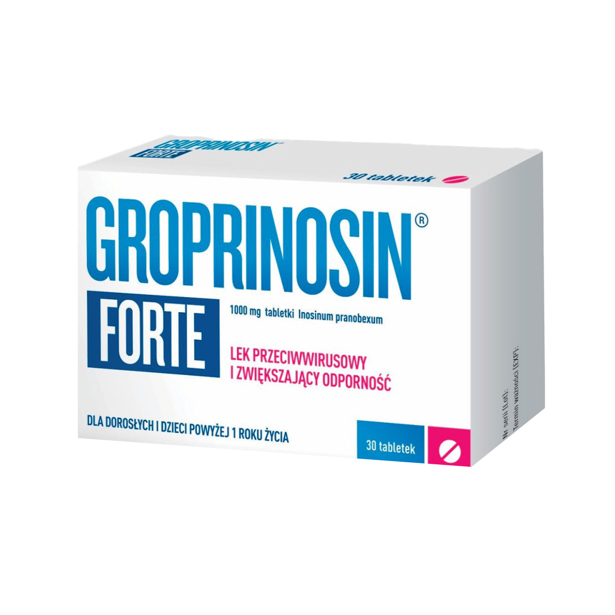 Groprinosin - გროპრინოსინი ფორტე 1000მგ 30 ტაბლეტი