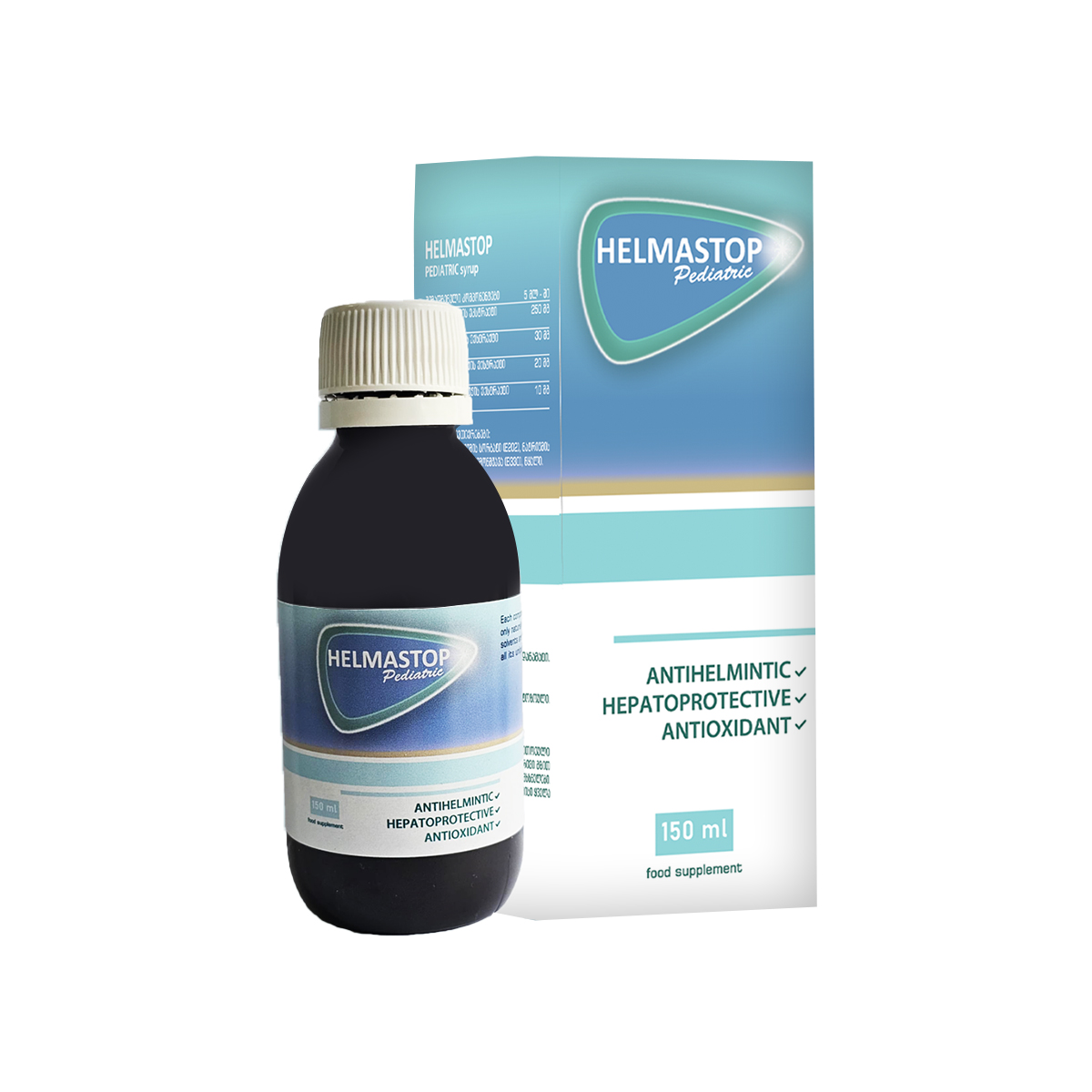 ჰელმასტოპი - Helamstop სიროფი 150მლ 2
