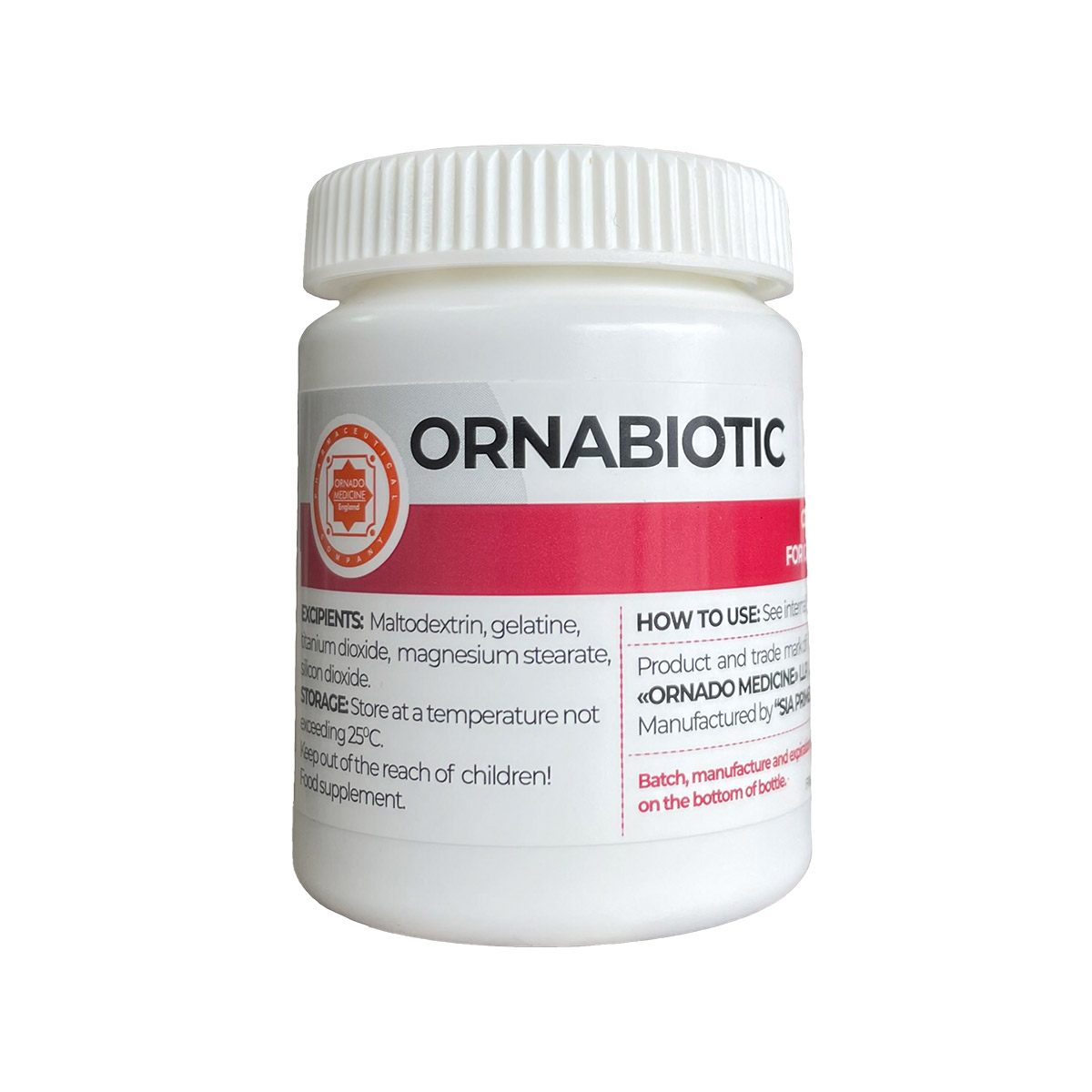 ორნაბიოტიკი - Ornabiotic 20 კაფსულა 2