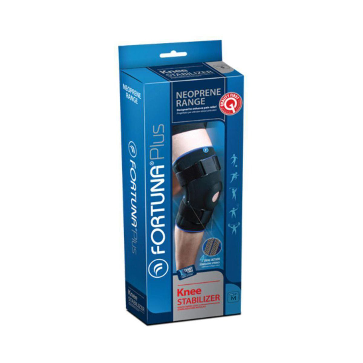 ფორტუნა - Fortuna მუხლის ფიქსატორი მეტალის სპირალით M 1171 