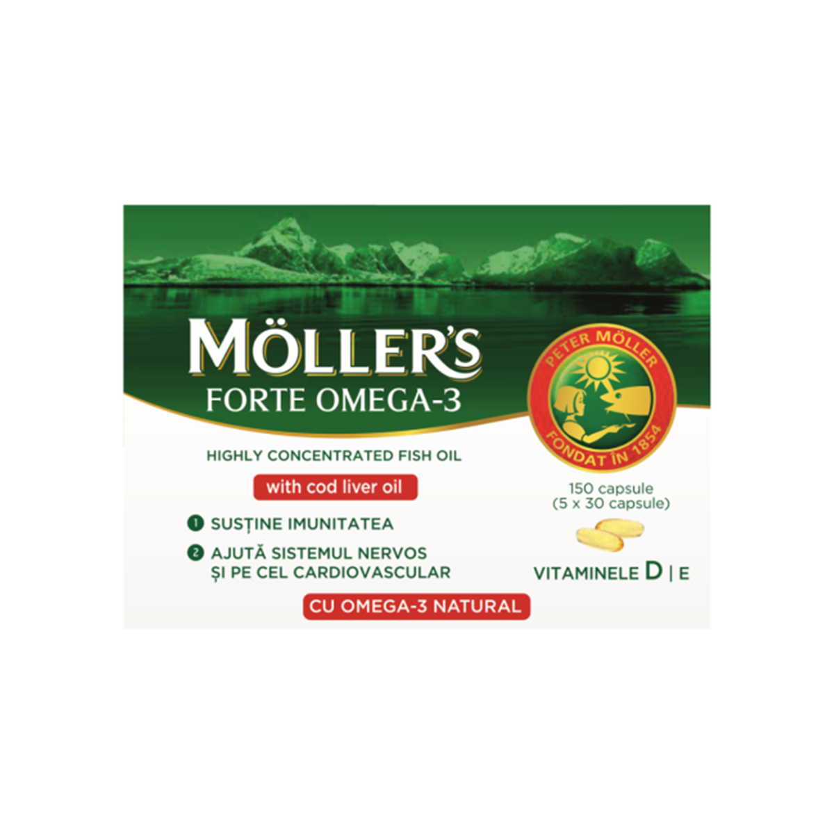 Mollers - მიოლერიომეგა 3 ფორტე 150 კაფსულა