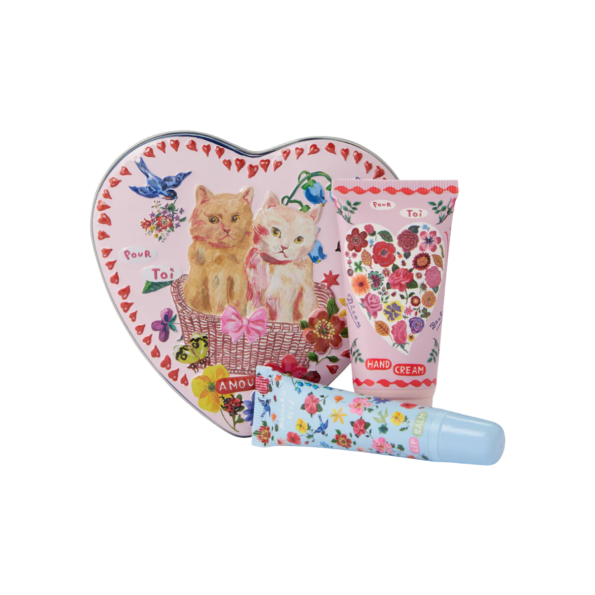 ხელის და ტუჩის ნაკრები ყუთით Nathalie Lete 3374 ჰესკოტი და აივორი - Heathcote & Ivory