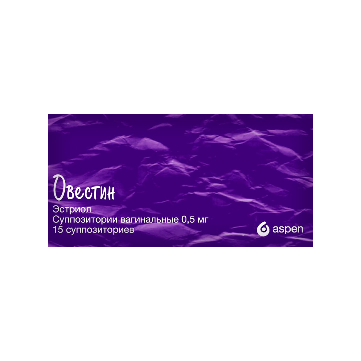 ოვესტინი - Ovestin 0.5მგ ვაგინალური 15 სუპოზიტორია