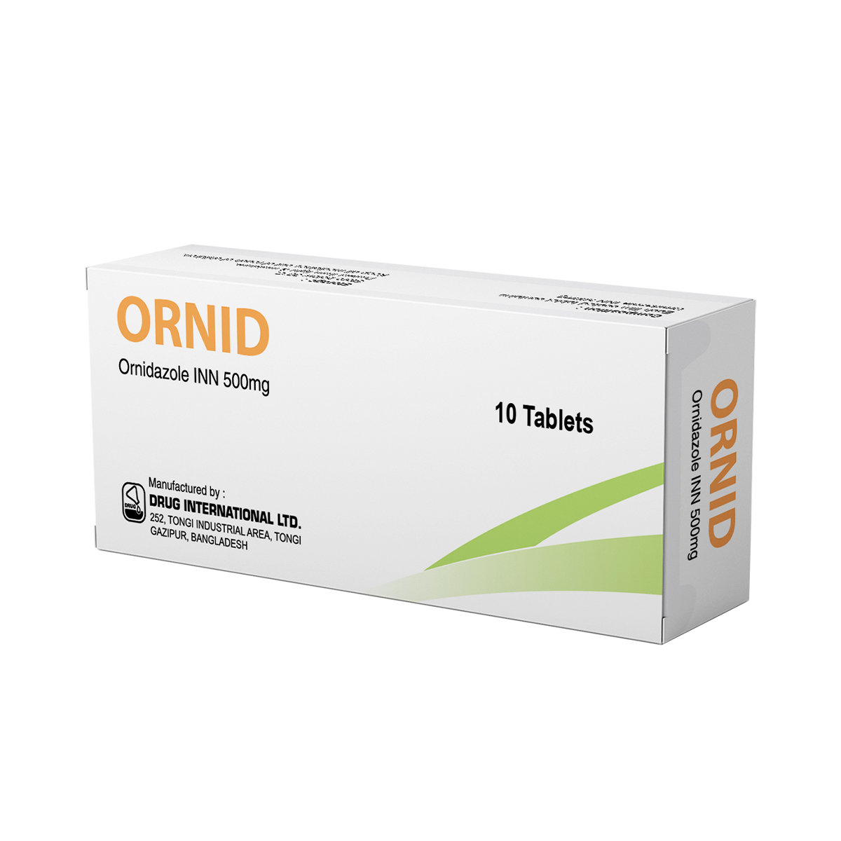 Ornid - ორნიდი 500მგ 10 ტაბლეტი