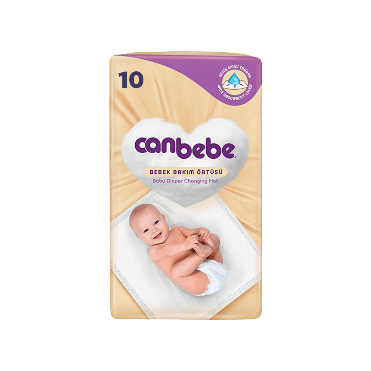 ბავშვის ზეწარი 60X60 10 ცალი 2525 ქანბებე - Canbebe