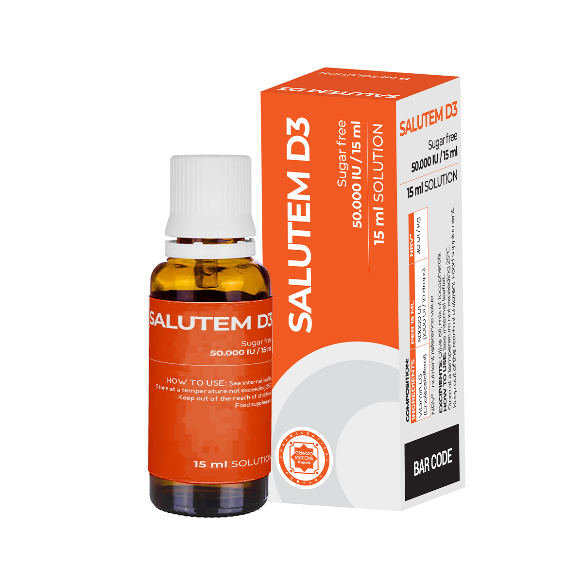 სალუტემი D3 - Salutem D3 სუსპენზია 15მლ