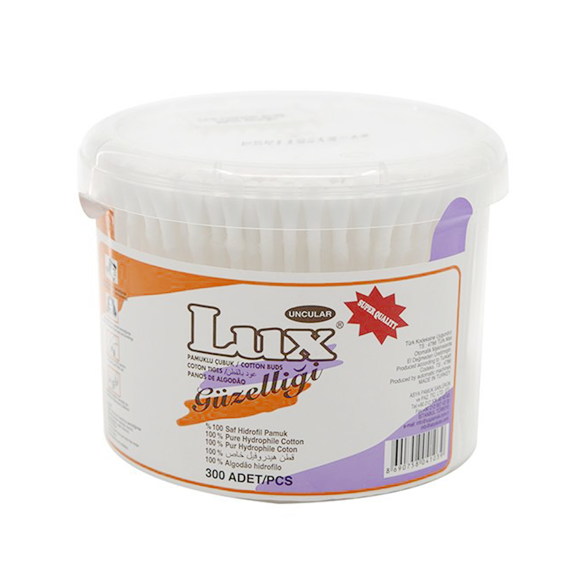 LUX - ლუქსი ყურის ჩხირი 300 ცალი 1077