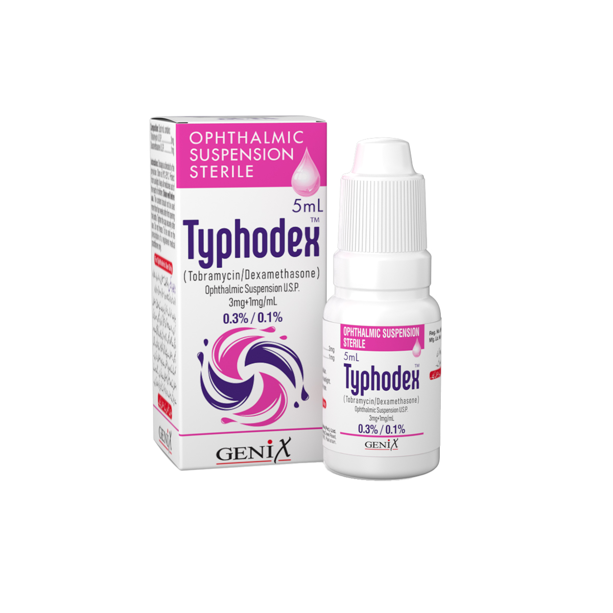 ტაიფოდექსი - Tifodex 3მგ+1მგ 5მლ თვალის წვეთი